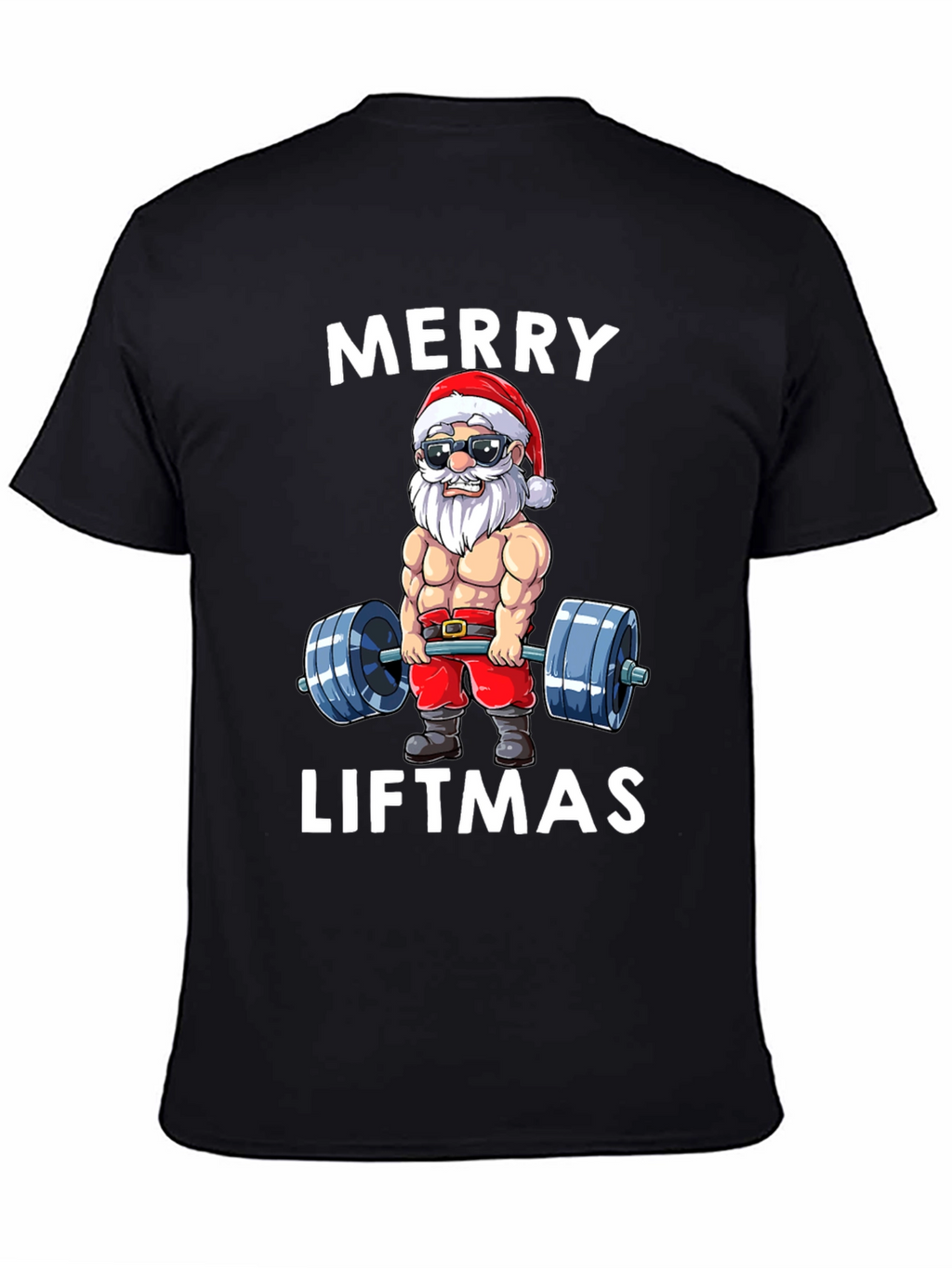 Merry Liftmas Graphic T-Shirt - Santa Workout
