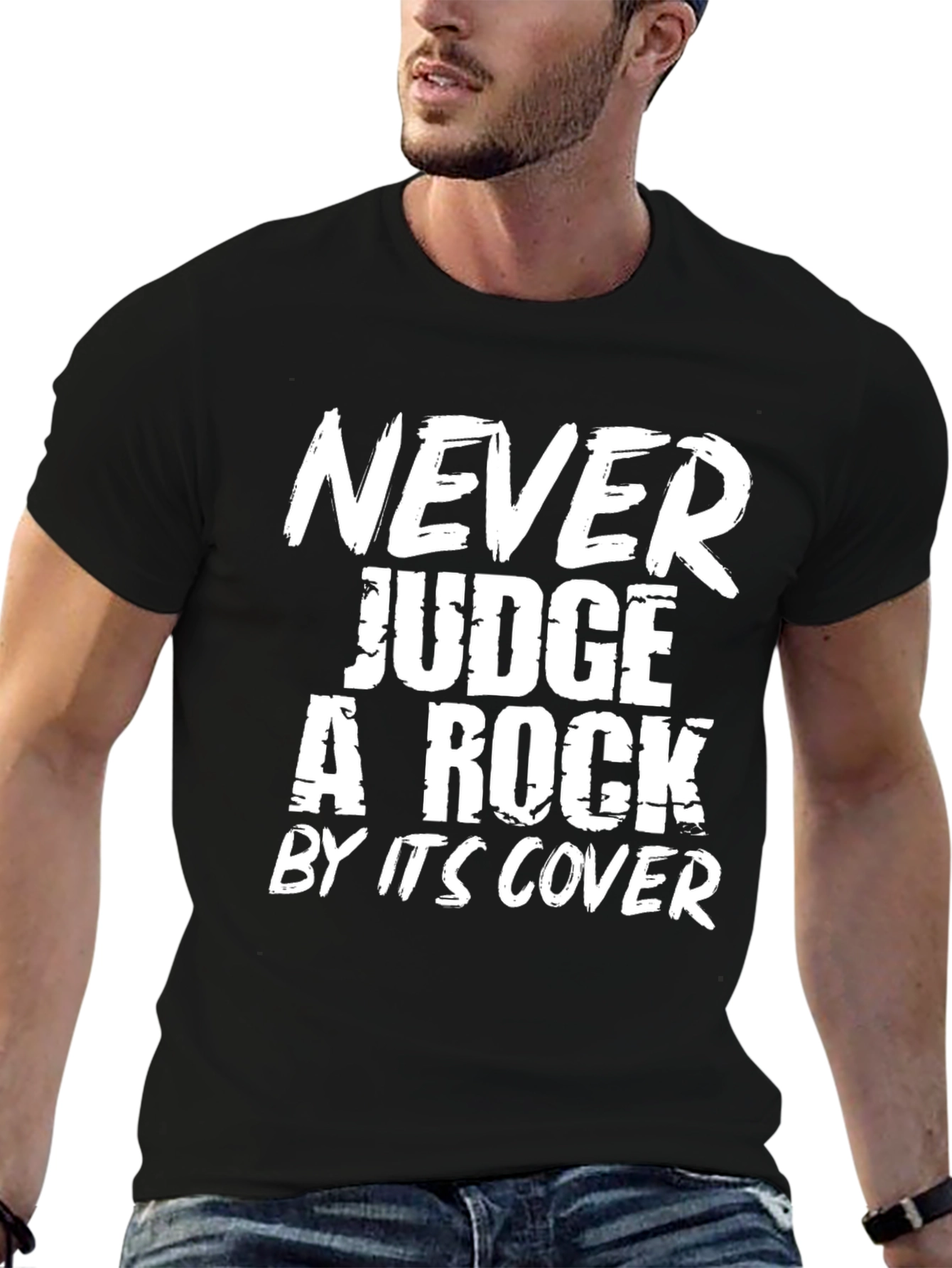 Never Judge a Rock Black T-Shirt