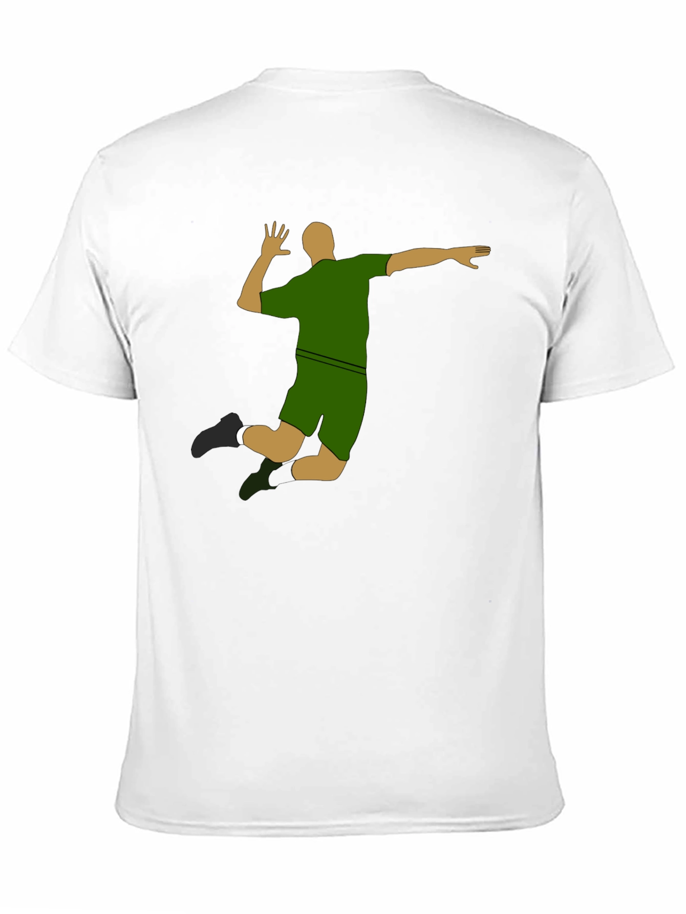 Volleyball Silhouette Graphic T-Shirt - Sporty Design
