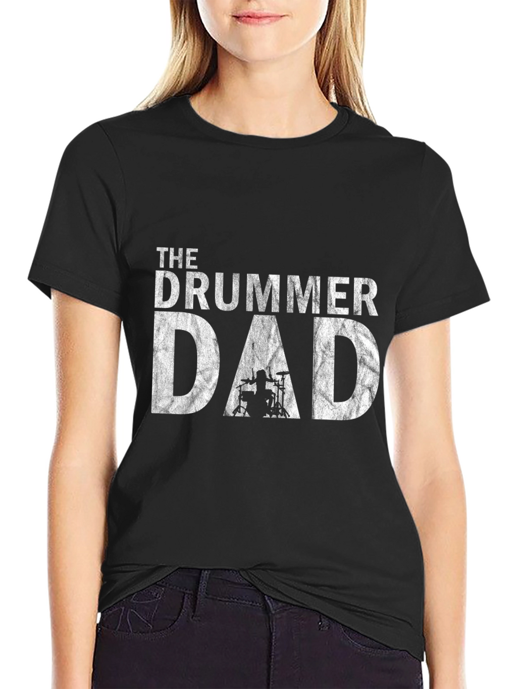 The Drummer Dad Graphic T-Shirt - Musician Father Tee