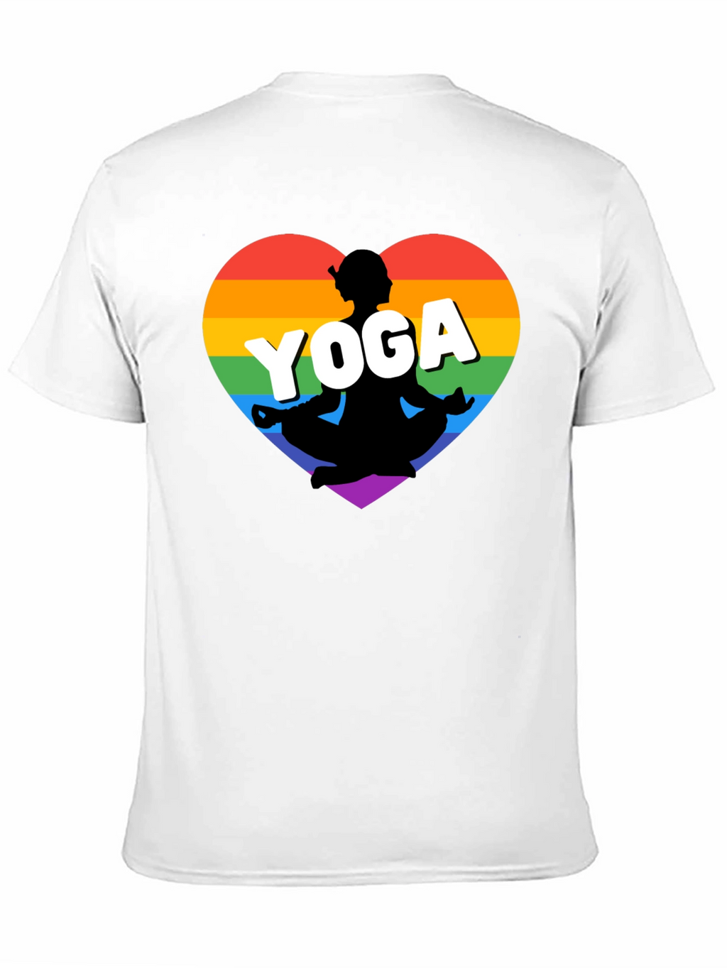 Rainbow Yoga Heart T-Shirt