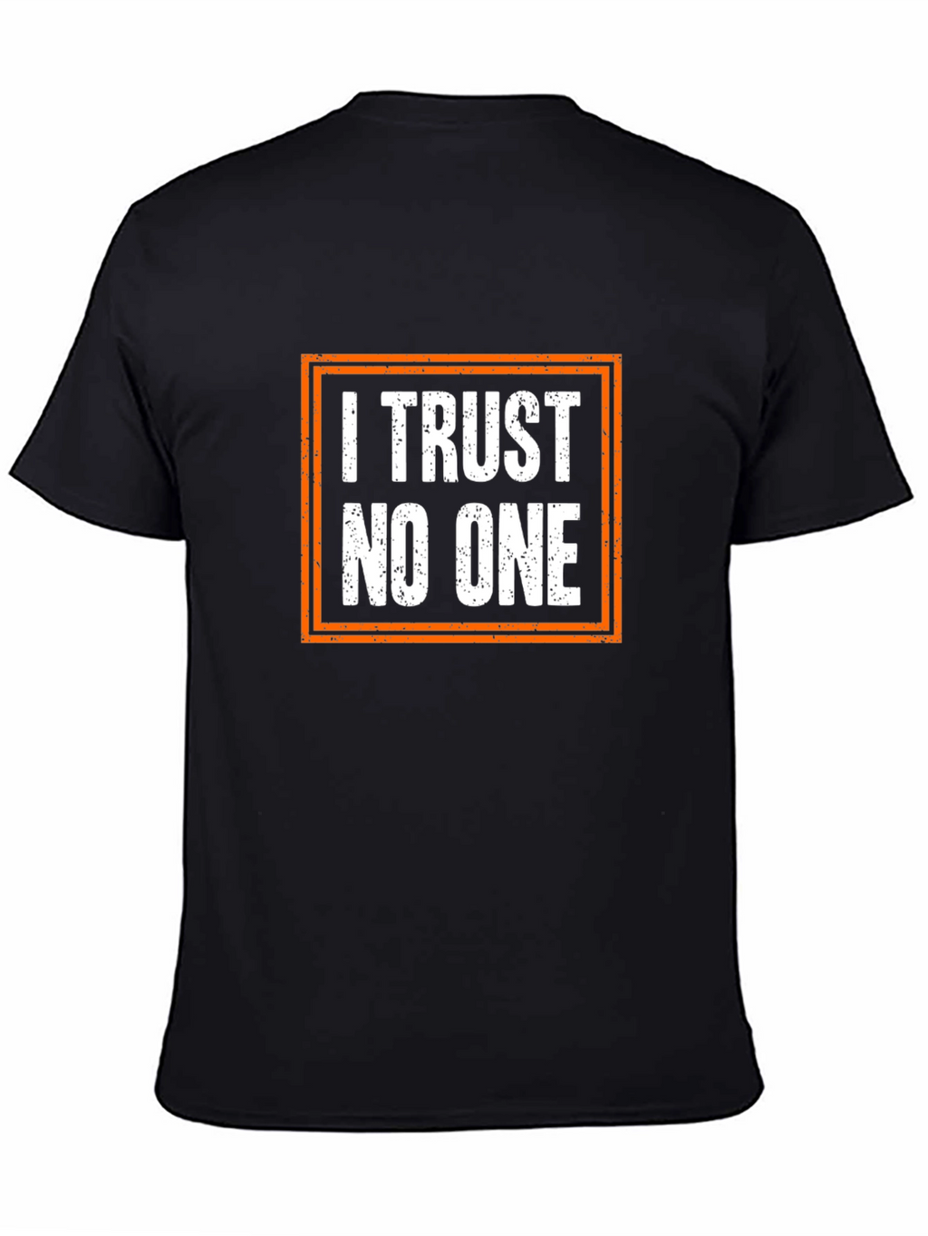 I Trust No One Graphic T-Shirt - Black