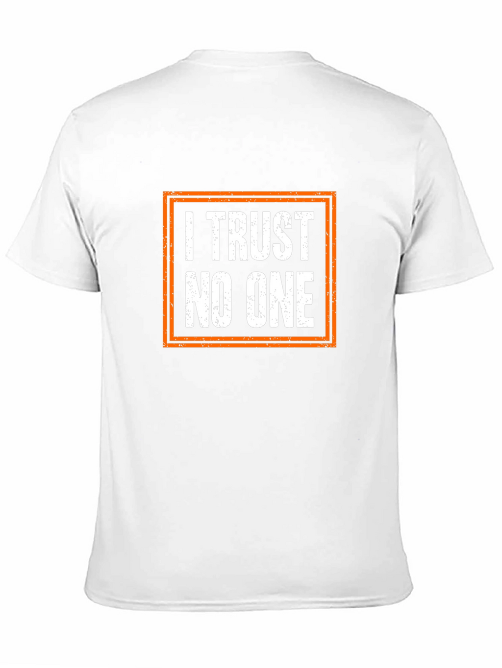 I Trust No One Graphic T-Shirt - Black