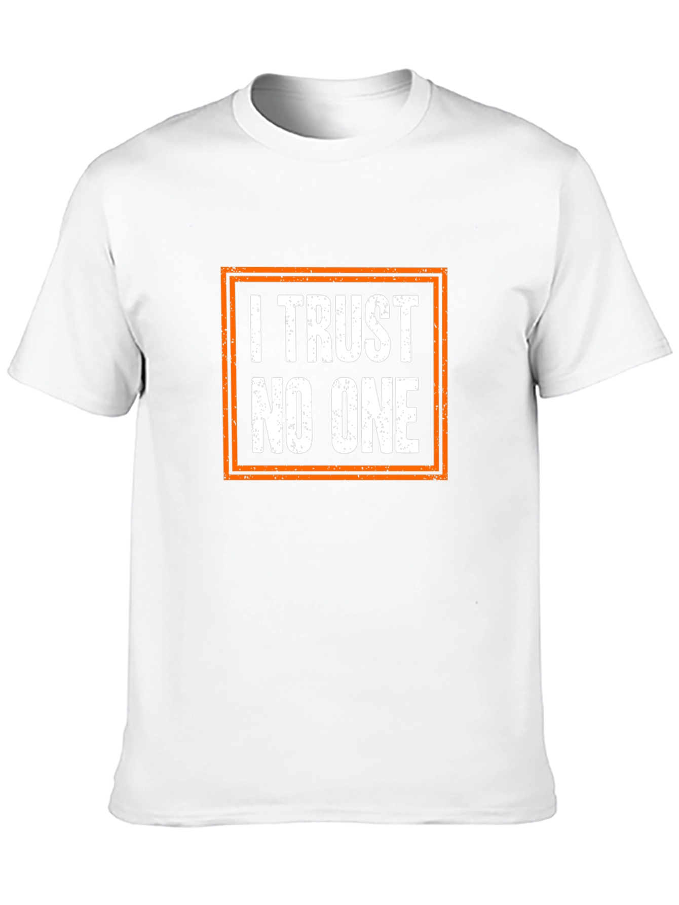 I Trust No One Graphic T-Shirt - Black