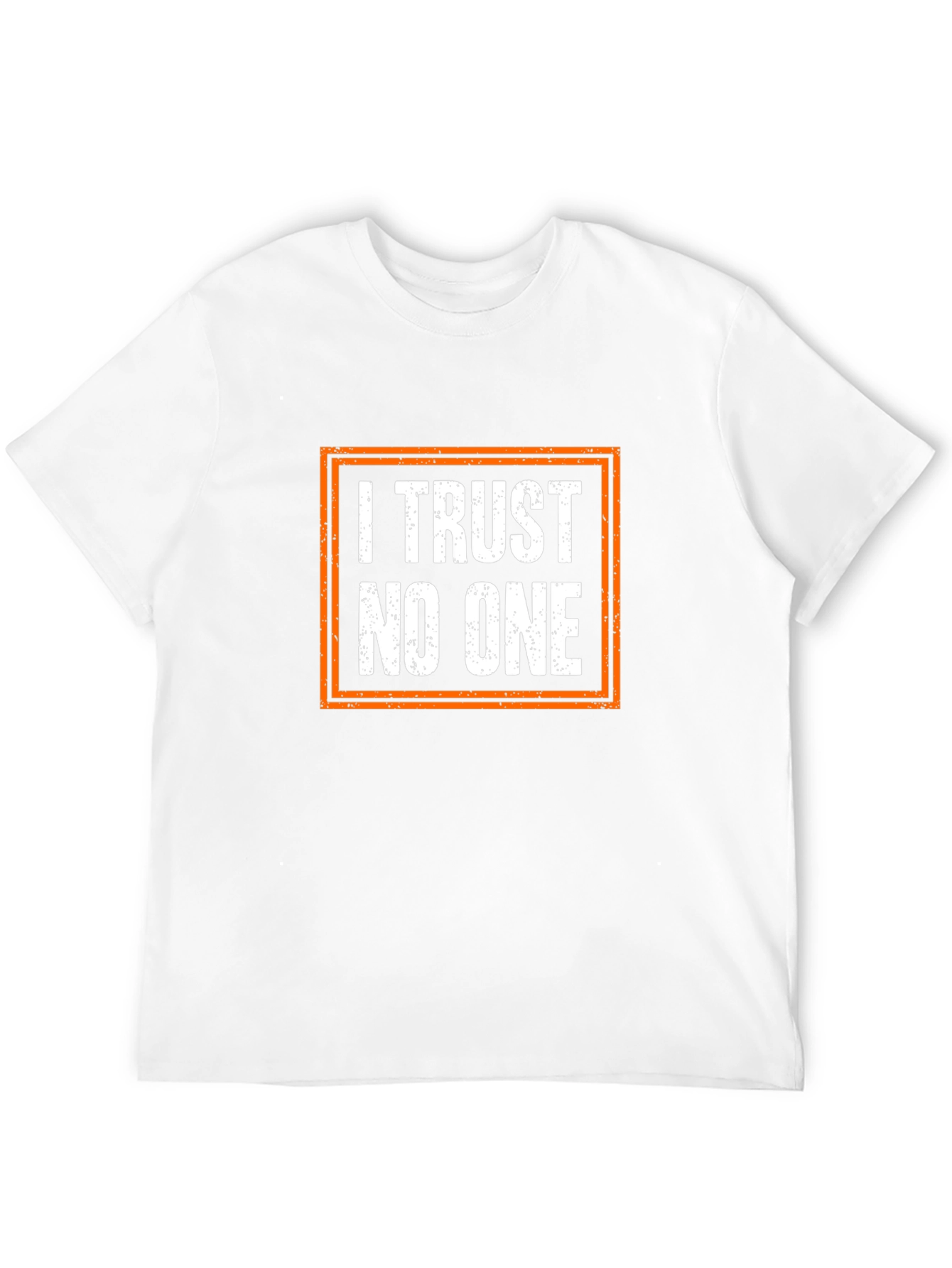 I Trust No One Graphic T-Shirt - Black