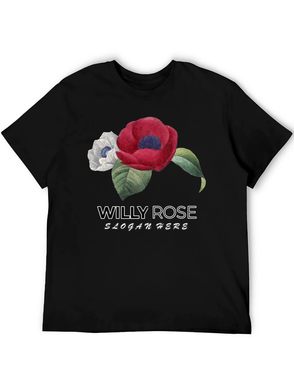 Willy Rose Flower Graphic T-Shirt