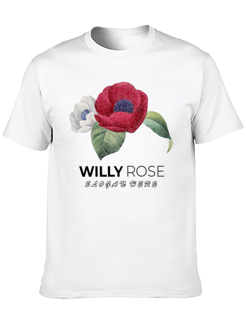 Willy Rose Flower Graphic T-Shirt