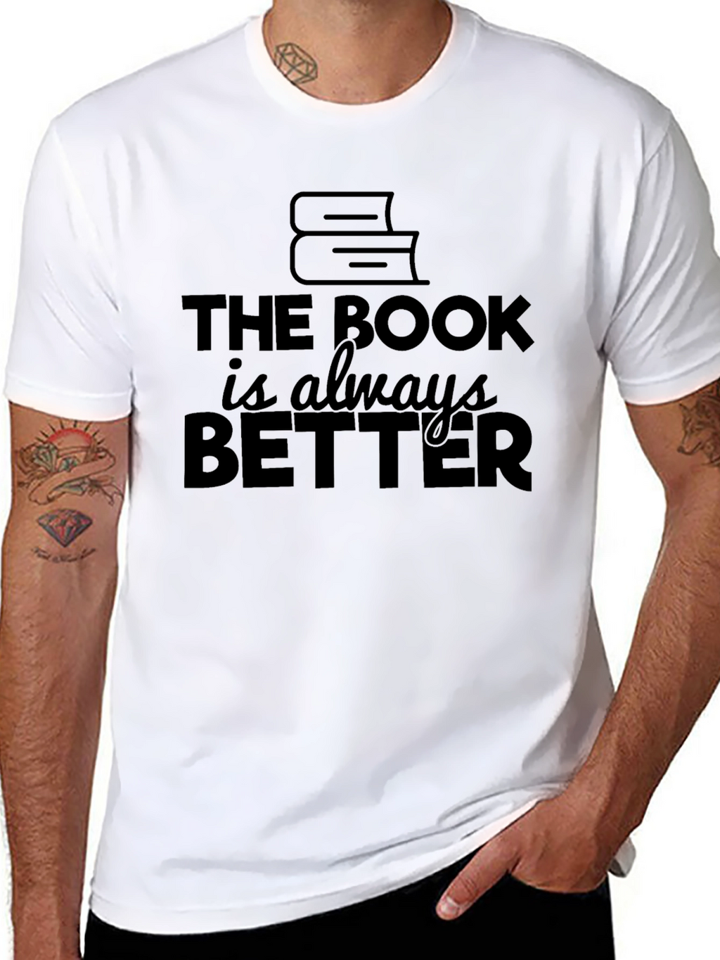 The Book is Always Better Black T-Shirt