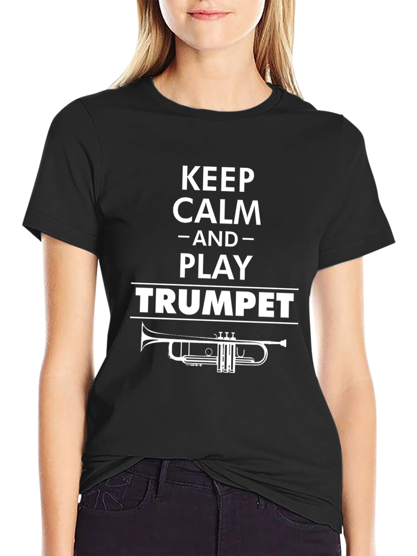 Keep Calm and Play Trumpet Graphic T-Shirt