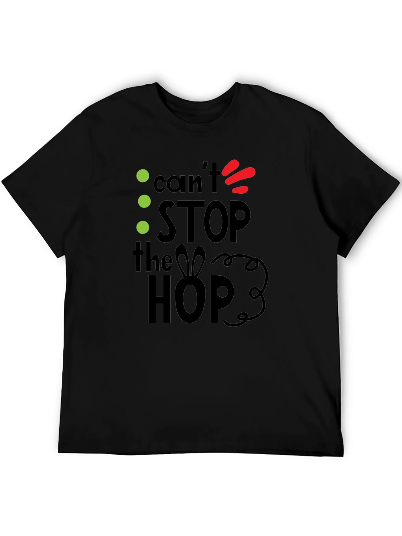 Cant Stop the Hop Black Graphic Tee