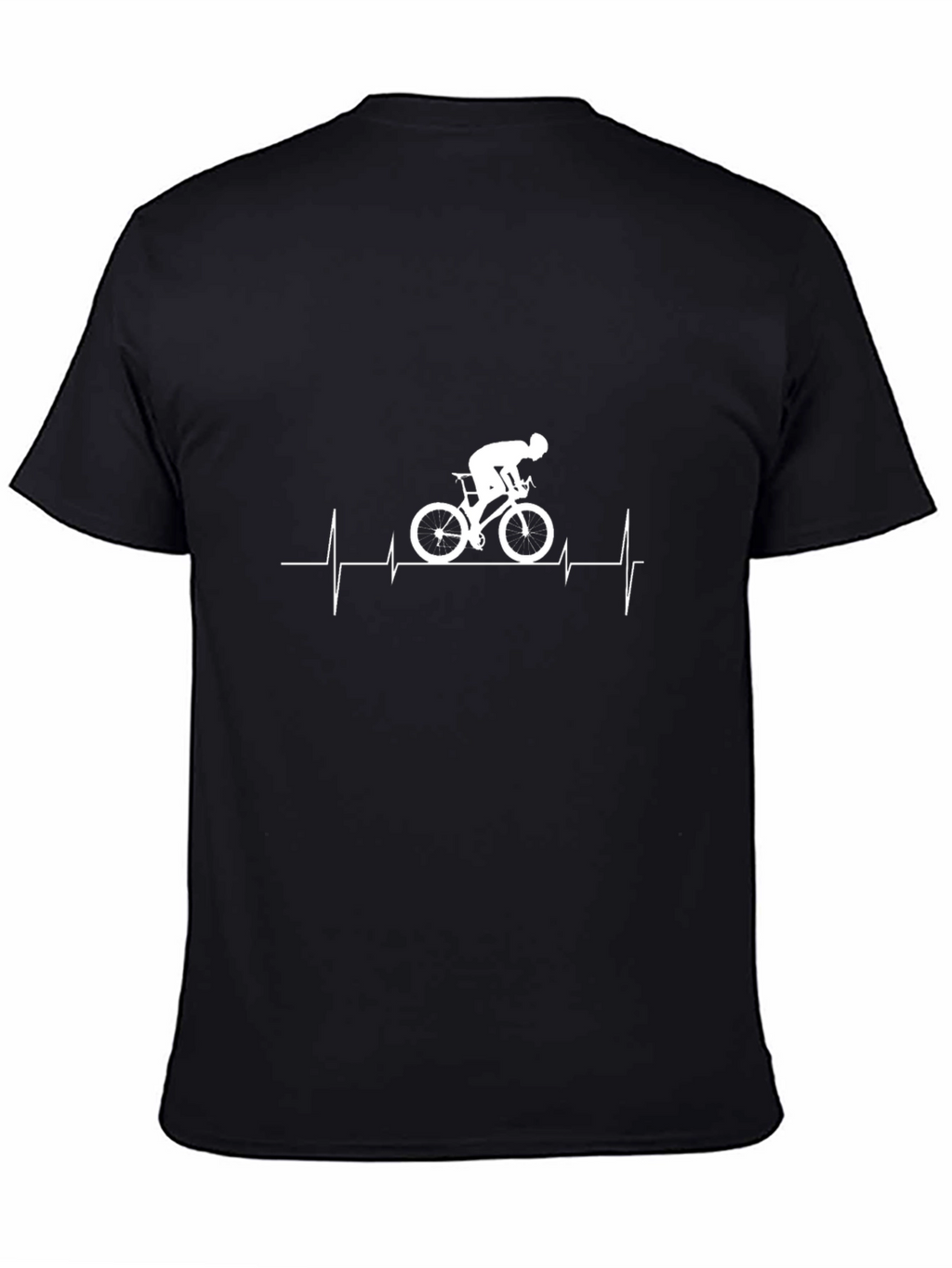 Cycling Heartbeat T-Shirt - Black