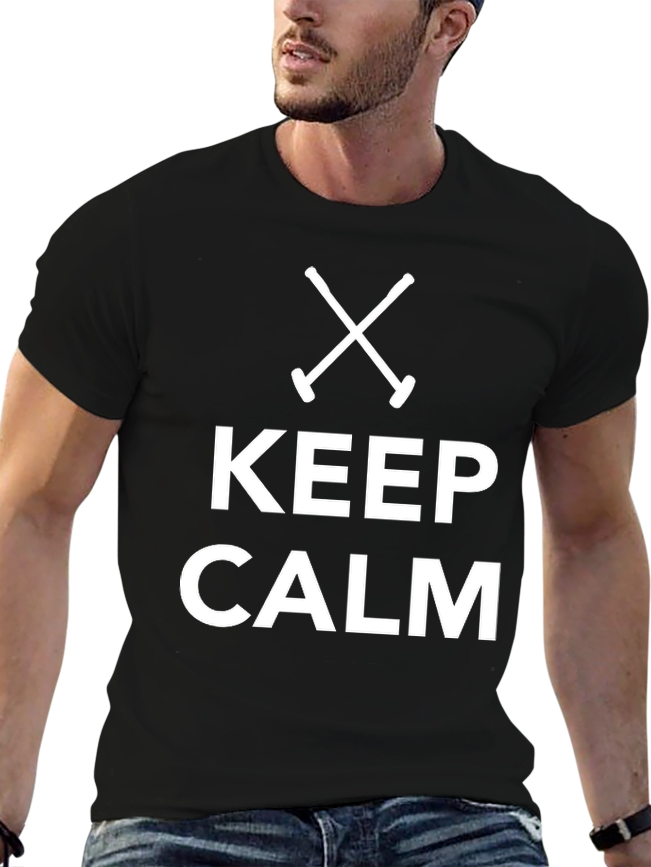 Keep Calm Crossed Paddles T-Shirt