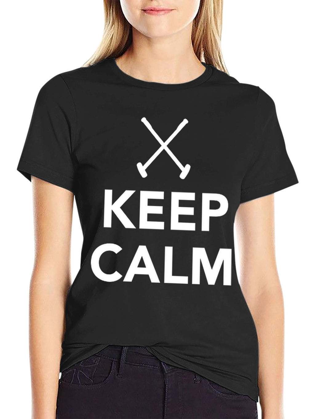 Keep Calm Crossed Paddles T-Shirt