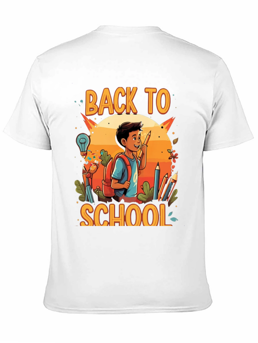 Back to School Graphic Tee - Black Cotton Shirt