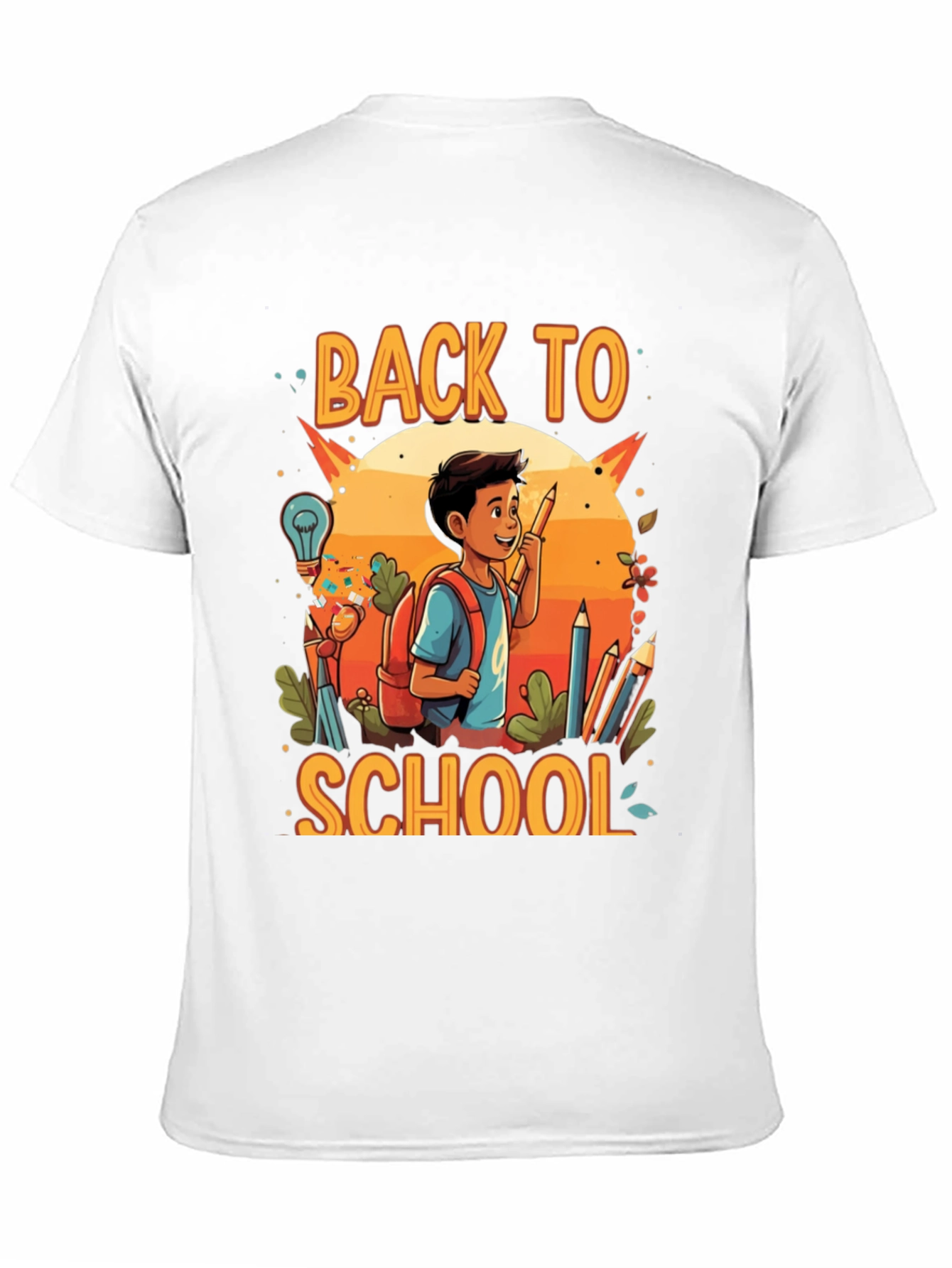 Back to School Graphic Tee - Black Cotton Shirt