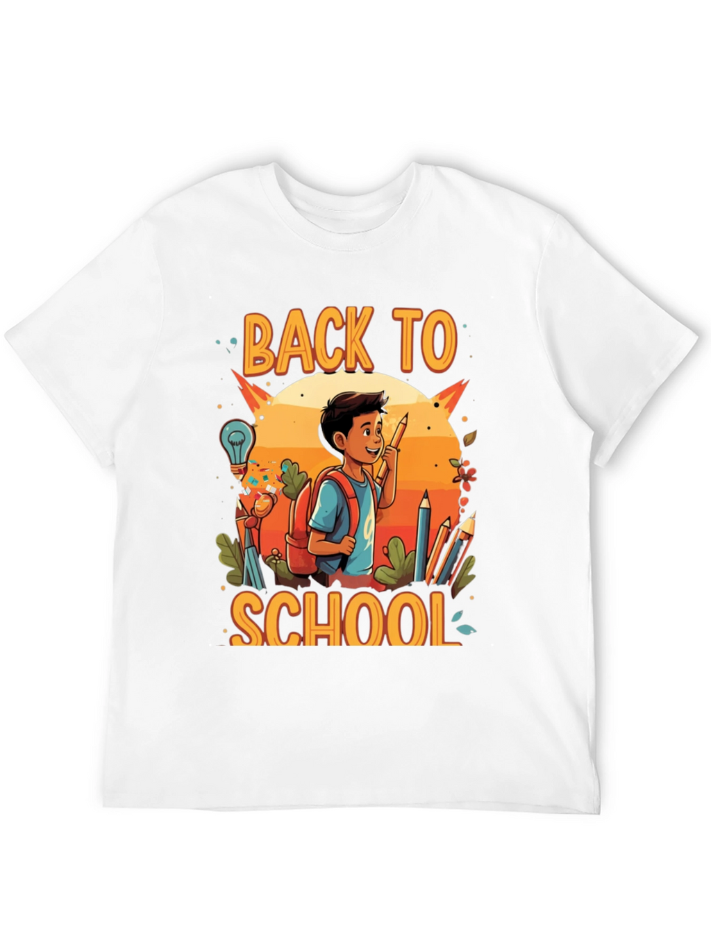 Back to School Graphic Tee - Black Cotton Shirt