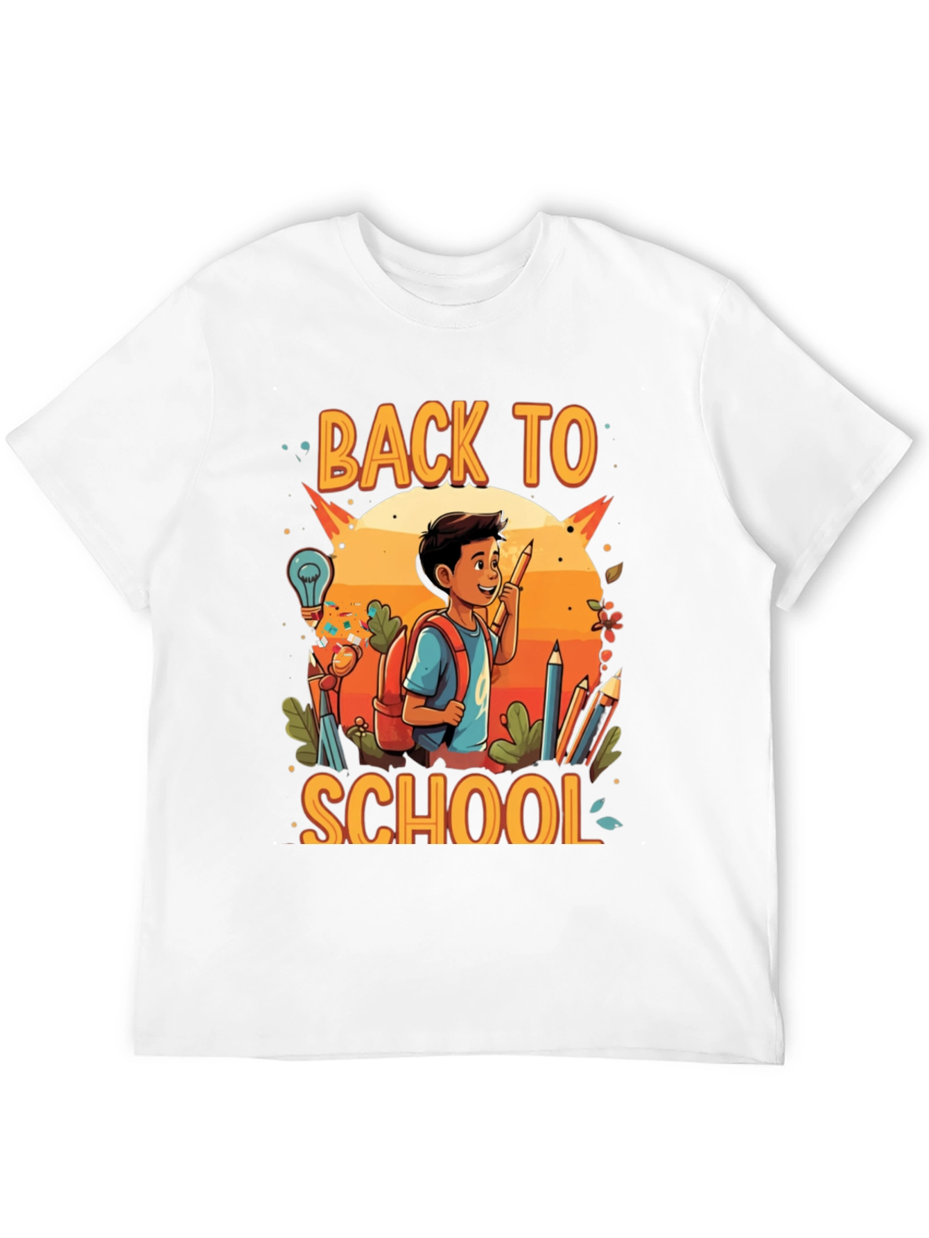 Back to School Graphic Tee - Black Cotton Shirt