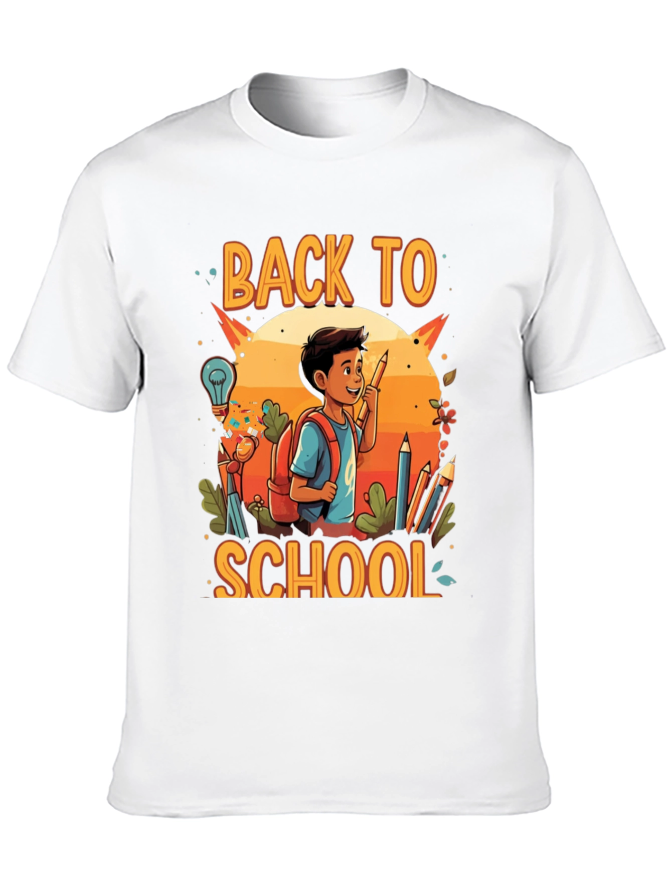 Back to School Graphic Tee - Black Cotton Shirt