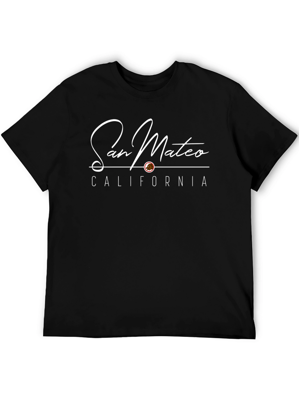 San Mateo California Black T-Shirt