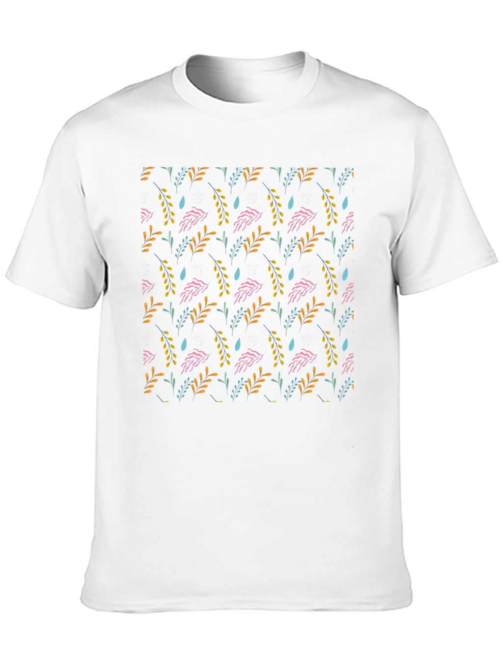 Floral Pattern Black T-Shirt - Stylish Everyday Wear