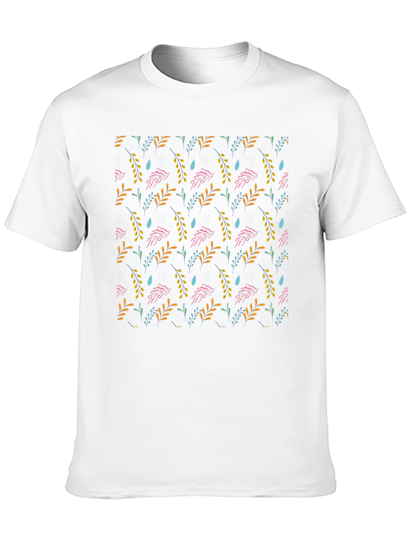 Floral Pattern Black T-Shirt - Stylish Everyday Wear