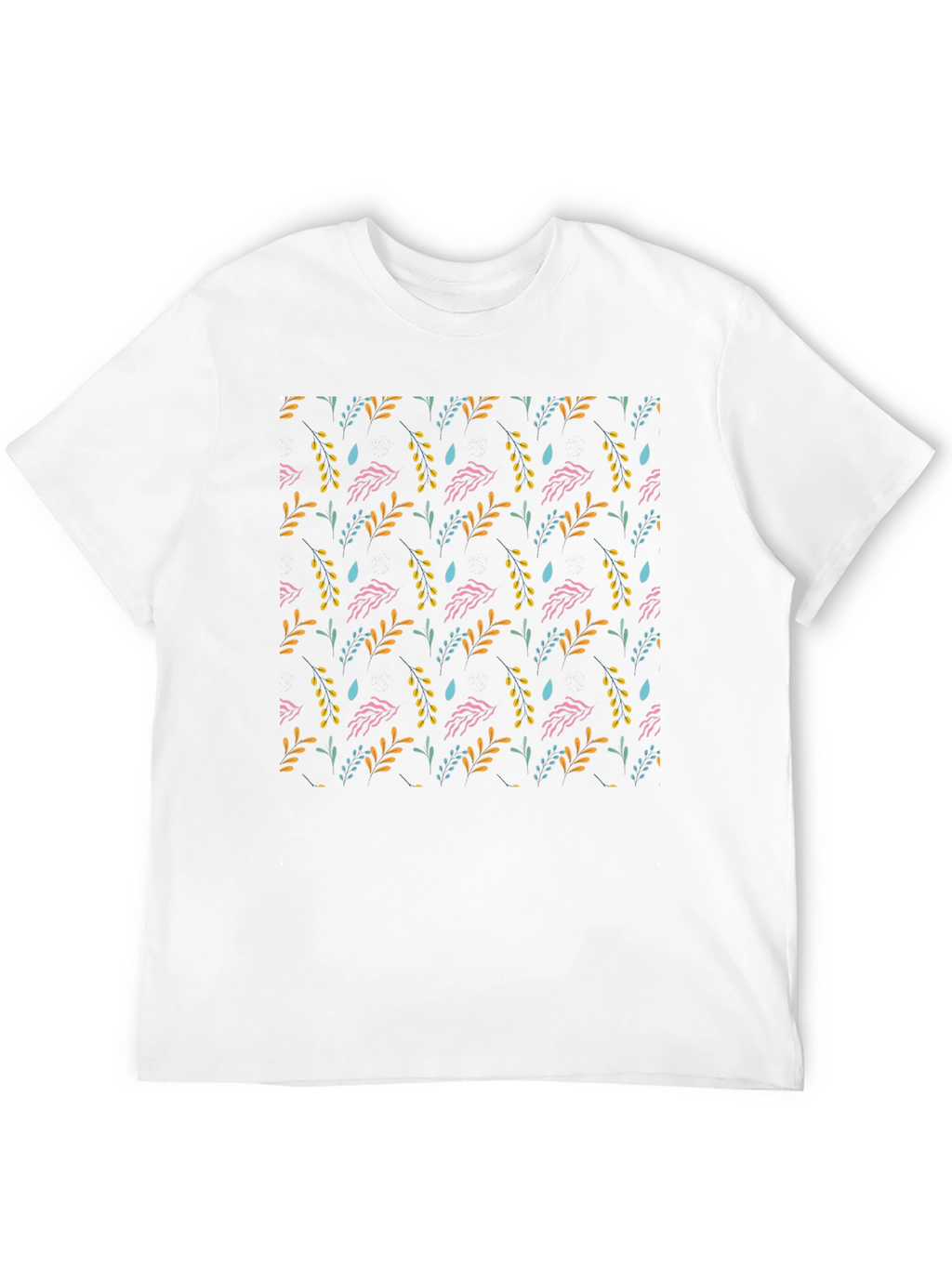 Floral Pattern Black T-Shirt - Stylish Everyday Wear