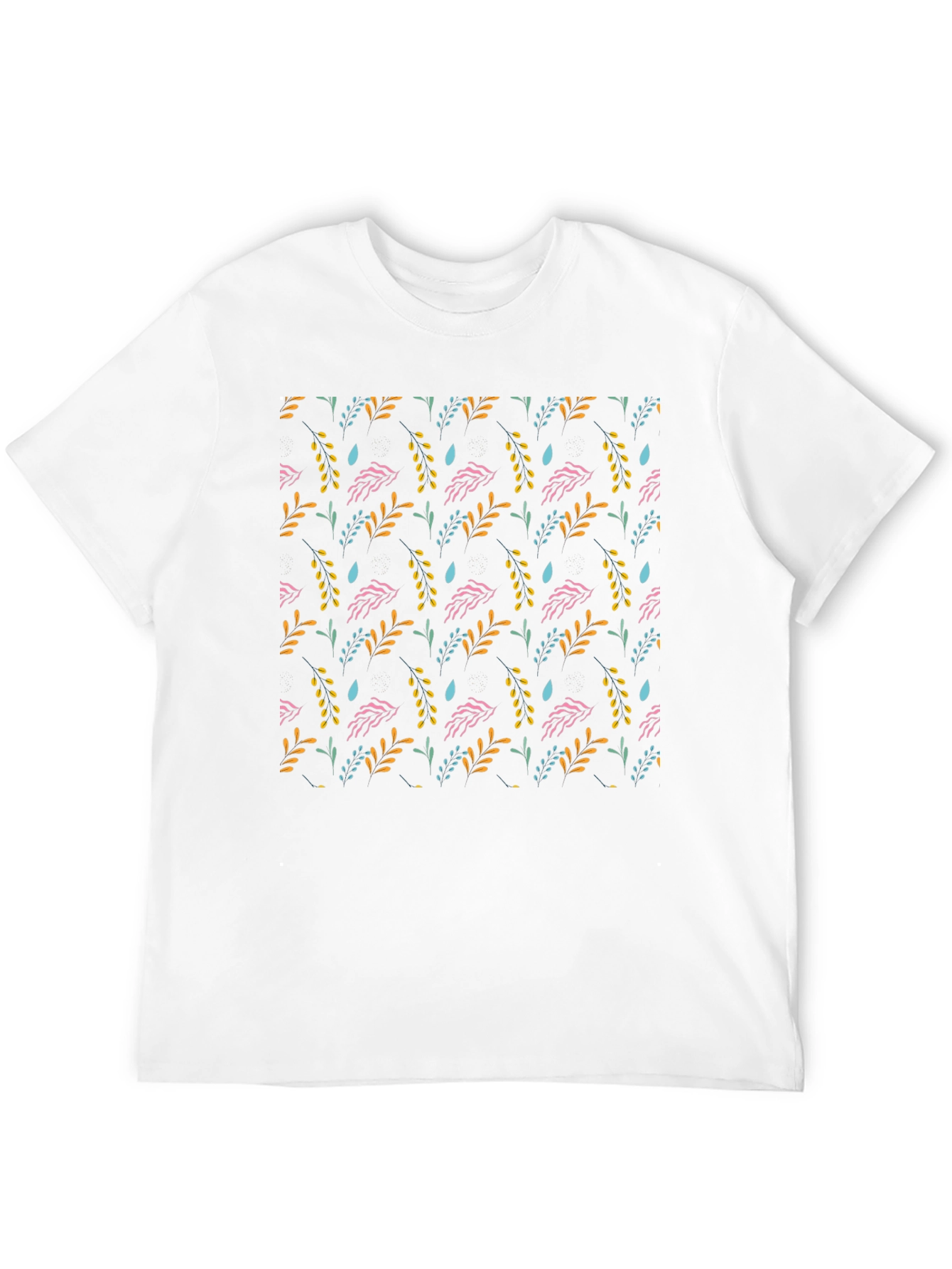 Floral Pattern Black T-Shirt - Stylish Everyday Wear
