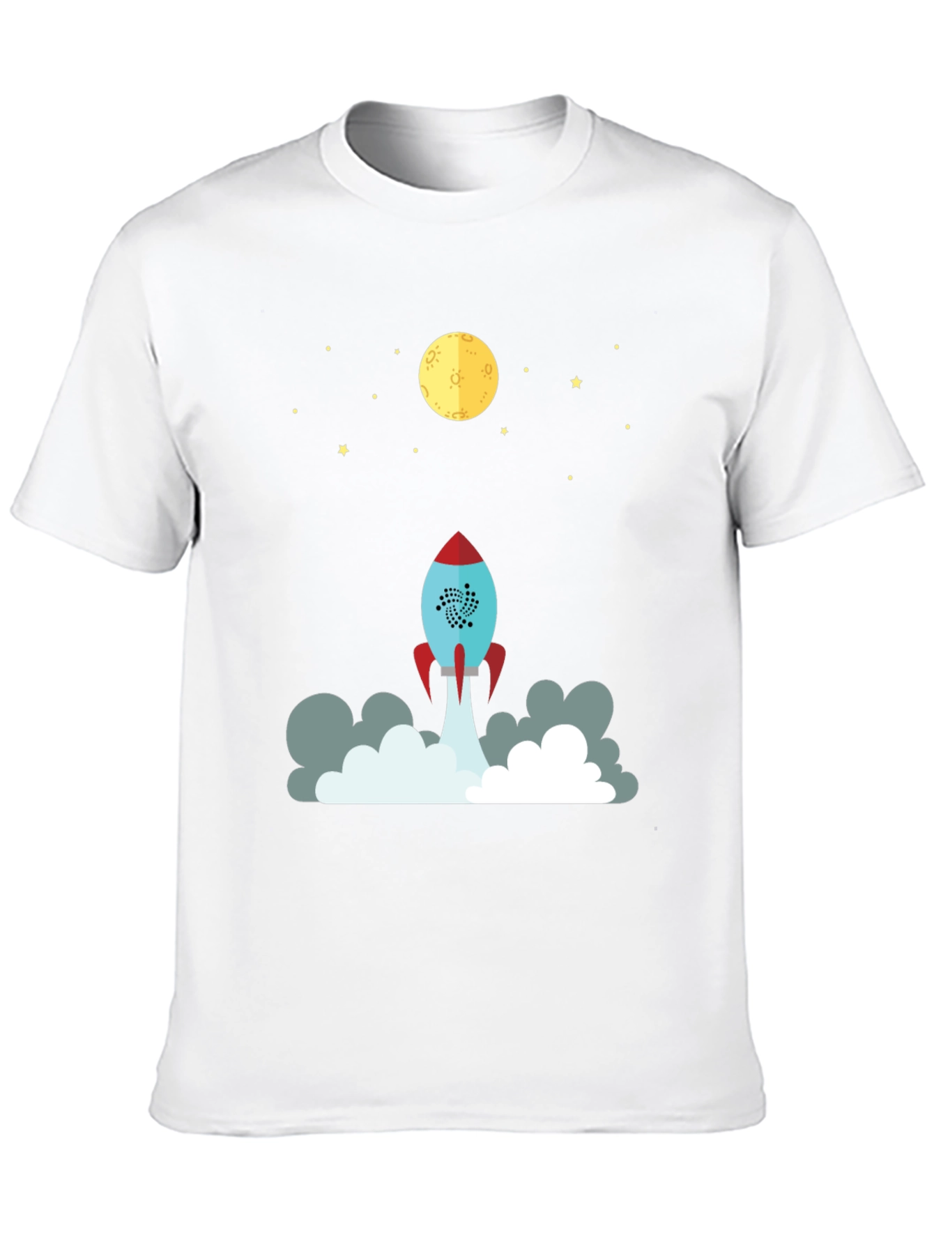 Rocket to the Moon Graphic T-Shirt - Black