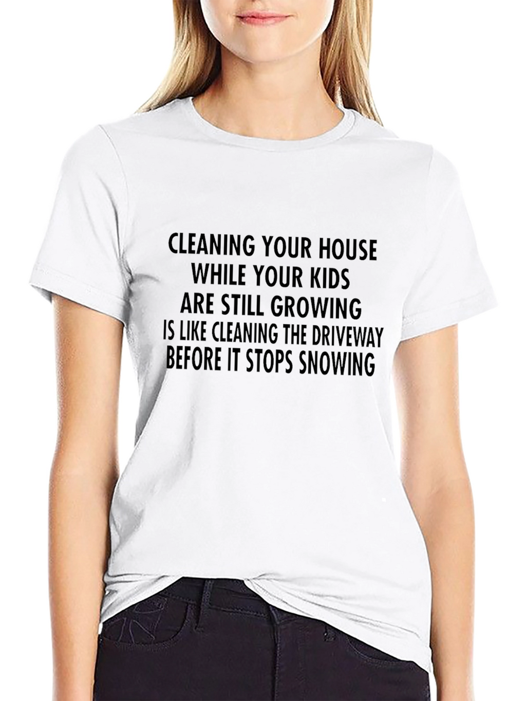 Funny Parenting T-Shirt: Cleaning with Kids