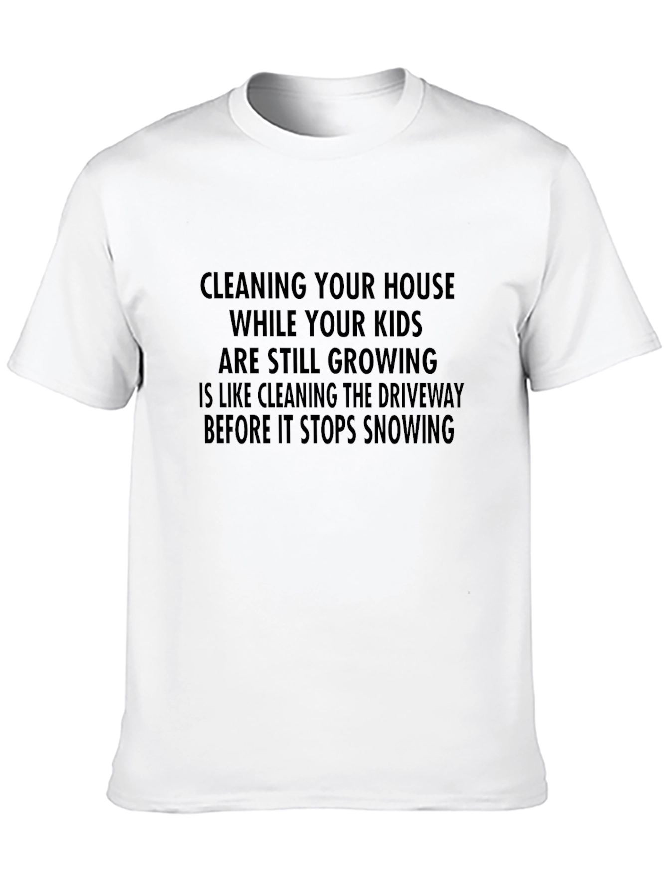 Funny Parenting T-Shirt: Cleaning with Kids