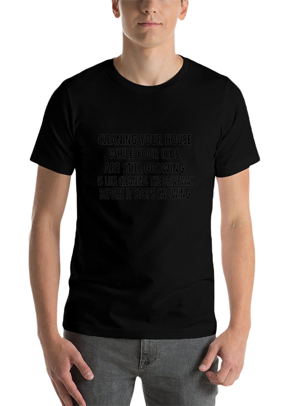 Funny Parenting T-Shirt: Cleaning with Kids