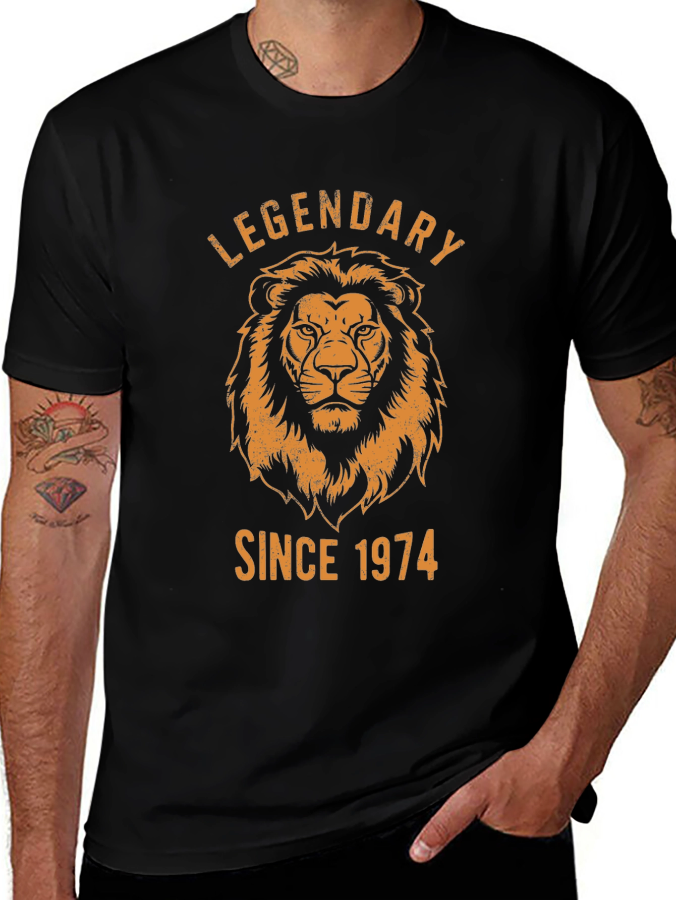 Legendary Since 1974 Lion Graphic T-Shirt