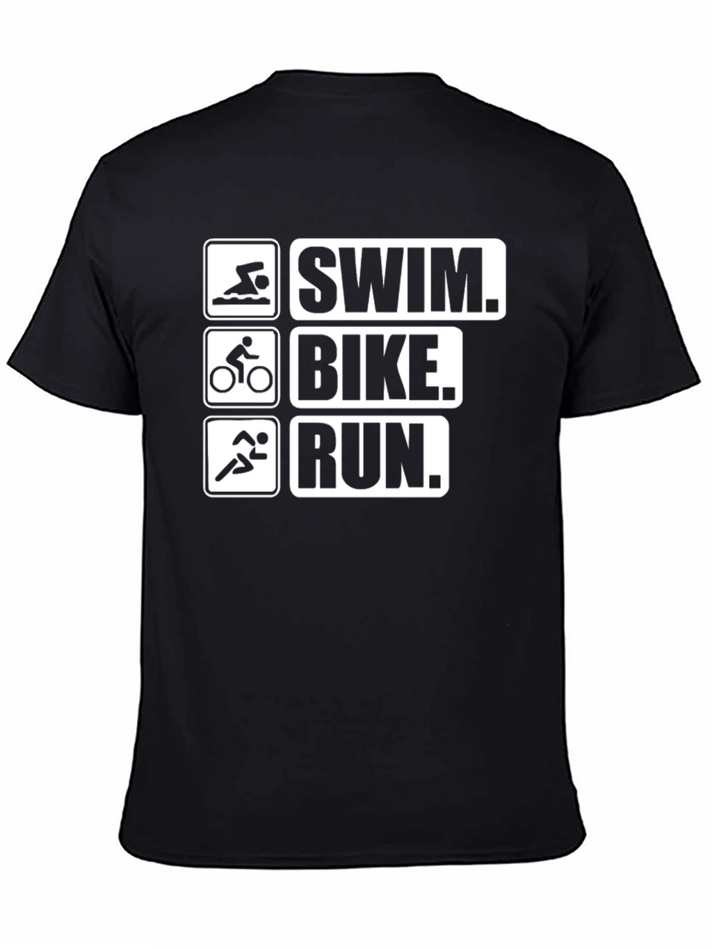 Triathlon T-Shirt: Swim Bike Run Design