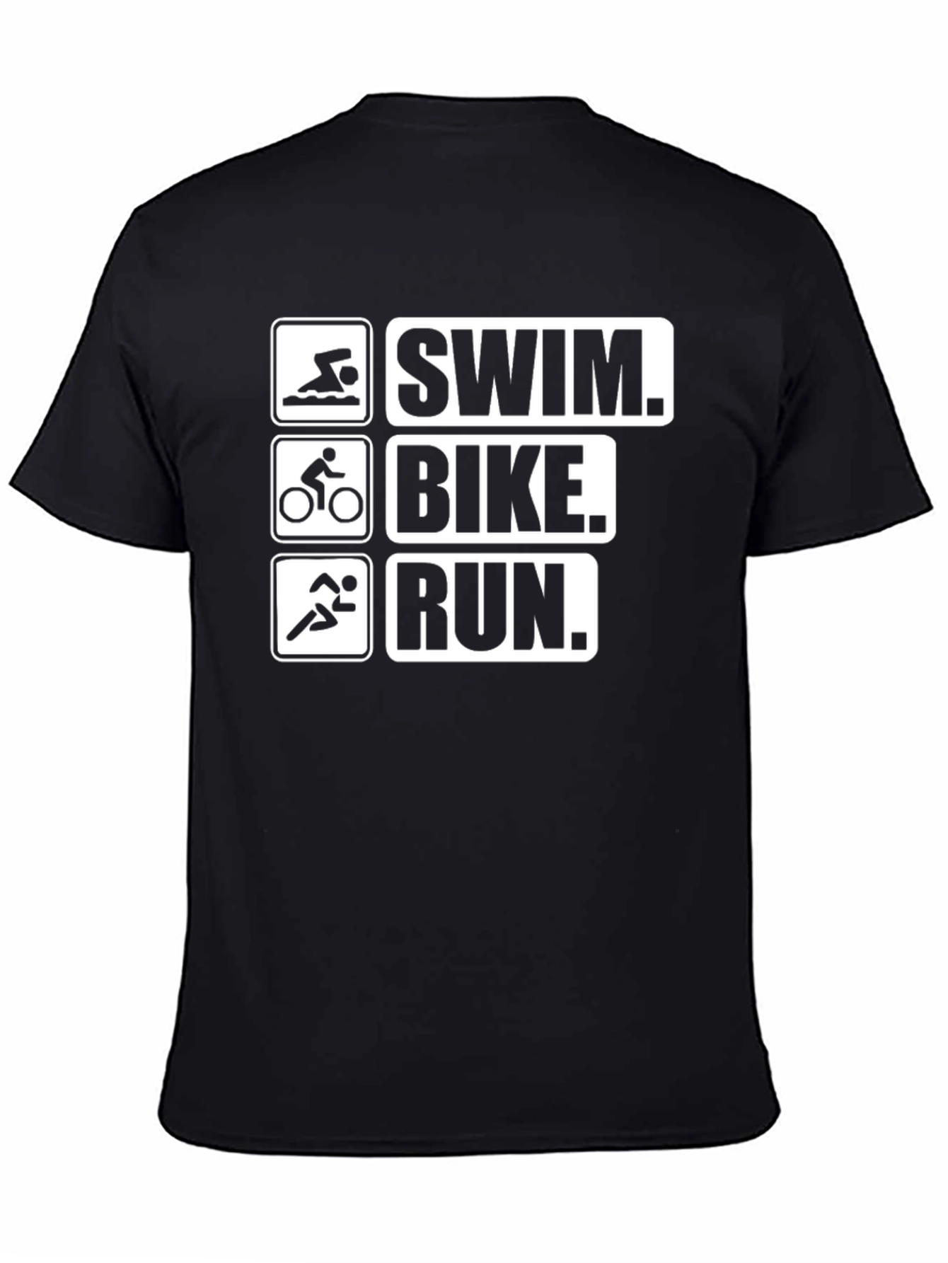 Triathlon T-Shirt: Swim Bike Run Design