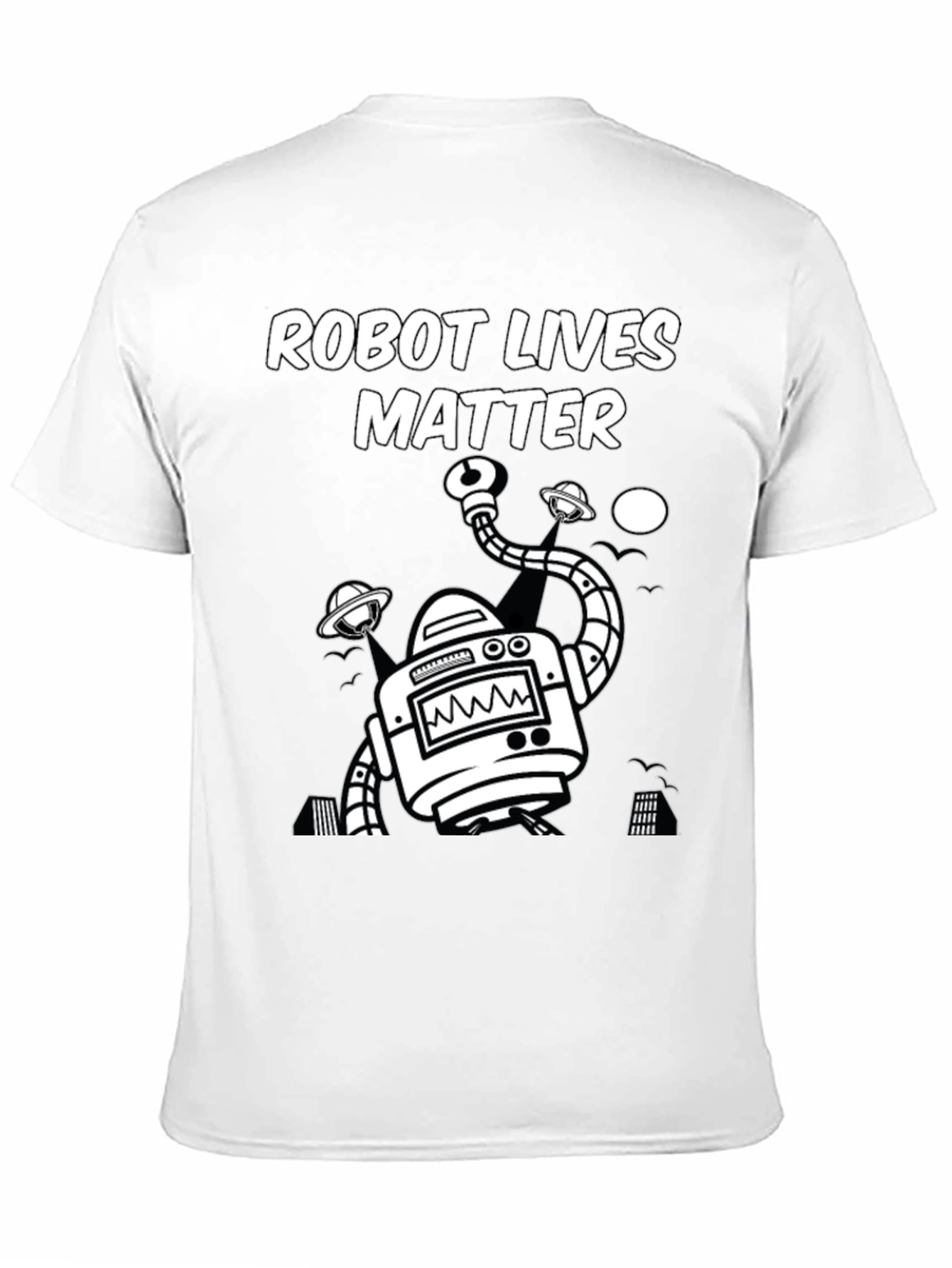 Robot Lives Matter Black T-Shirt - Sci-Fi Graphic Tee