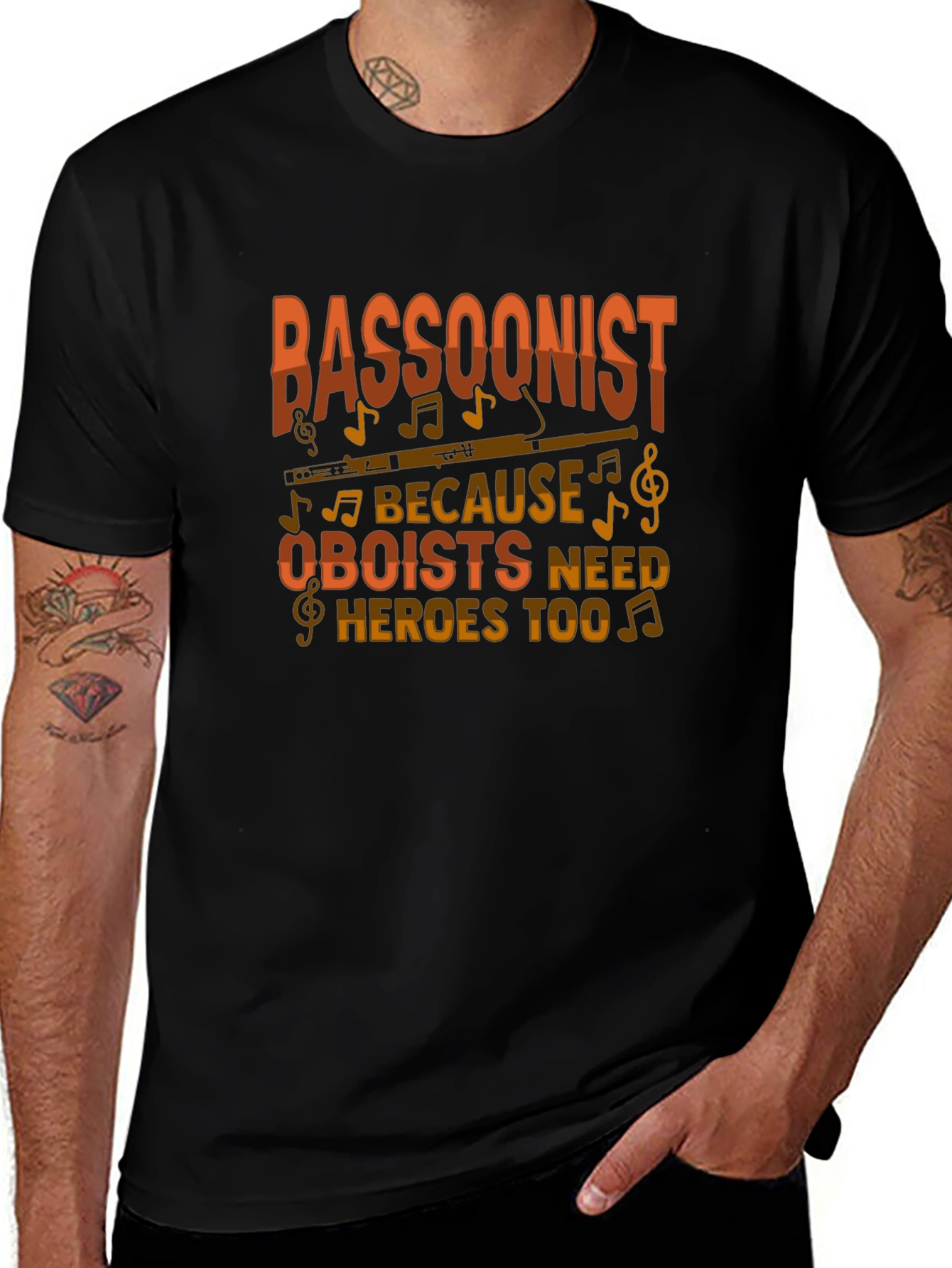 Bassoonist Oboist Heroes Graphic Tee