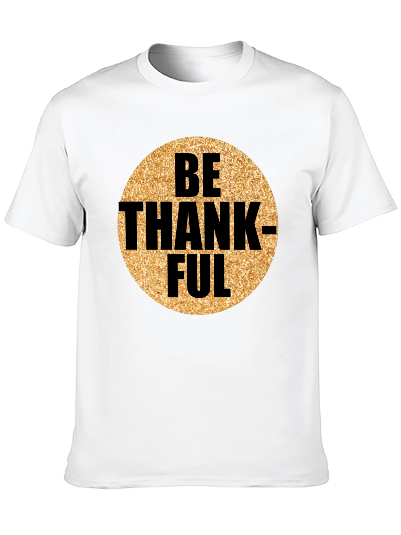 Be Thankful Graphic Tee - Mens Black T-Shirt