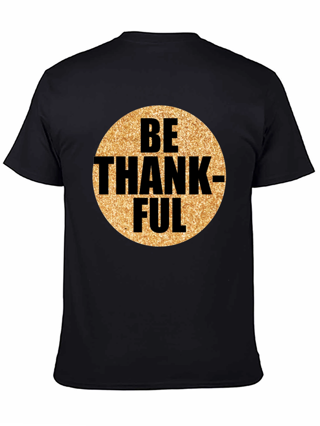 Be Thankful Graphic Tee - Mens Black T-Shirt