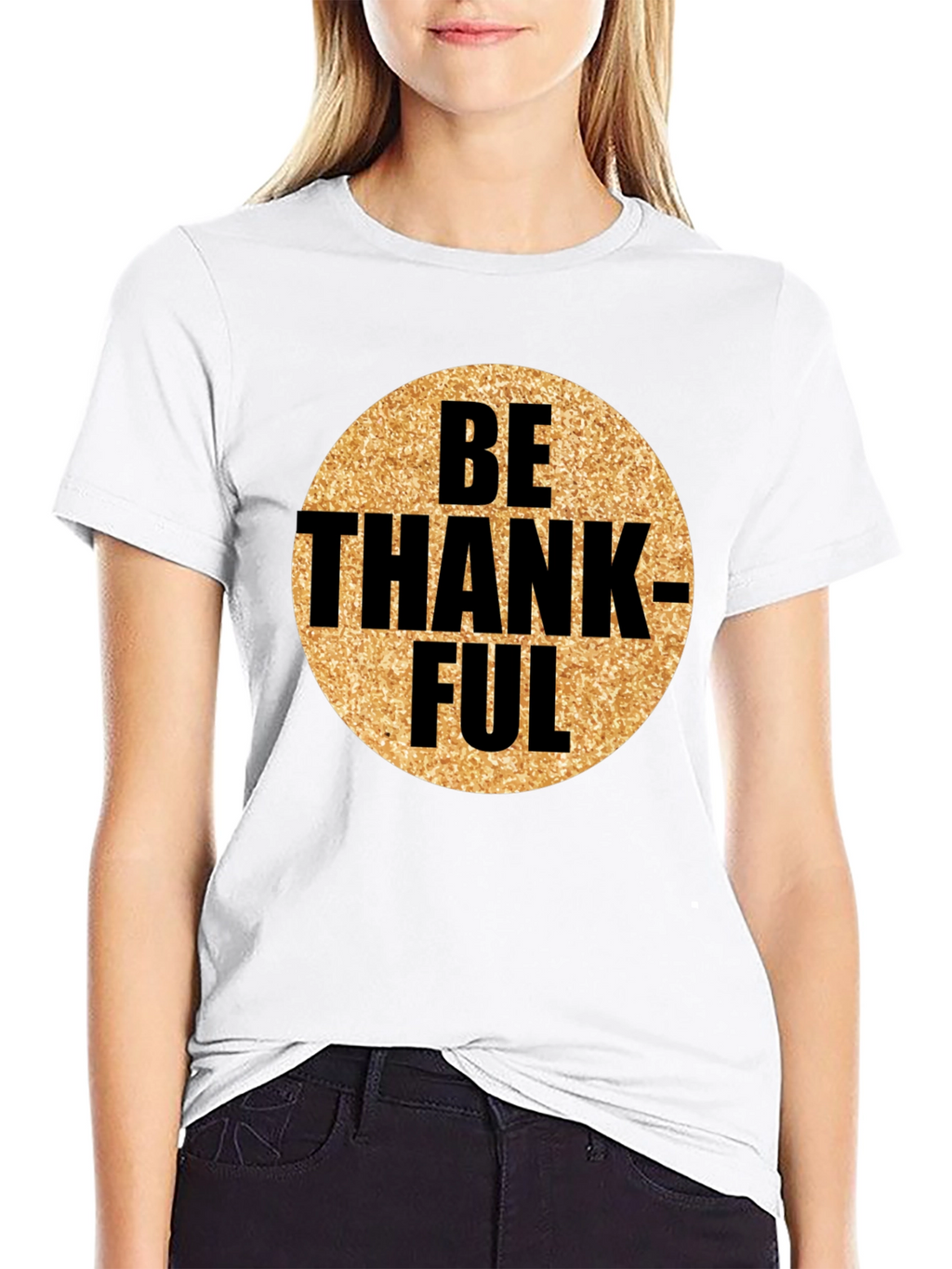 Be Thankful Graphic Tee - Mens Black T-Shirt