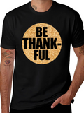 Be Thankful Graphic Tee - Mens Black T-Shirt