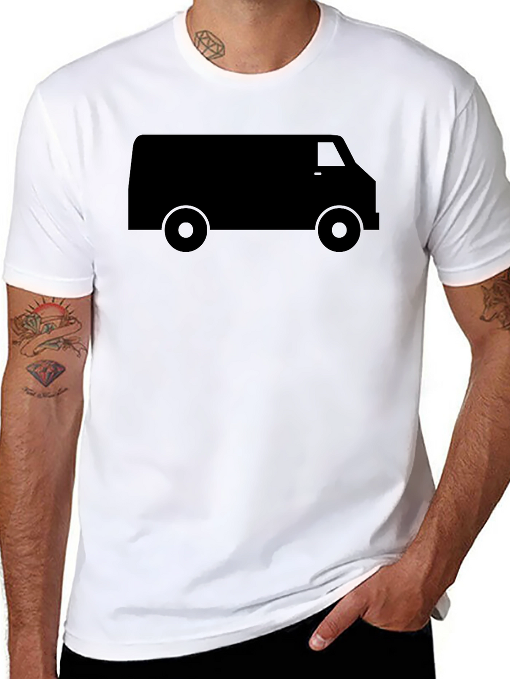 Black Van Graphic T-Shirt - Classic Style