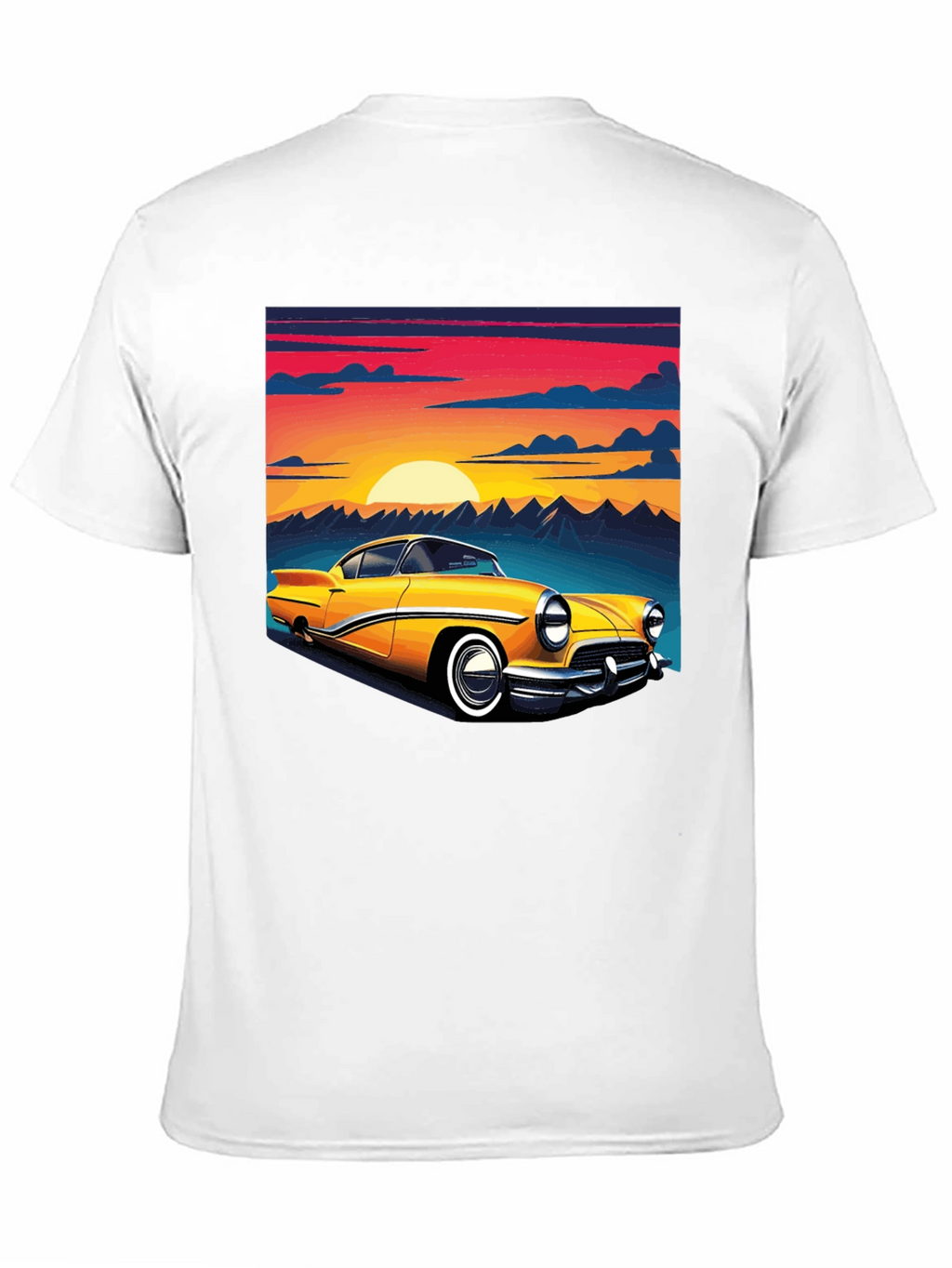 Retro Car Graphic Tee - Black