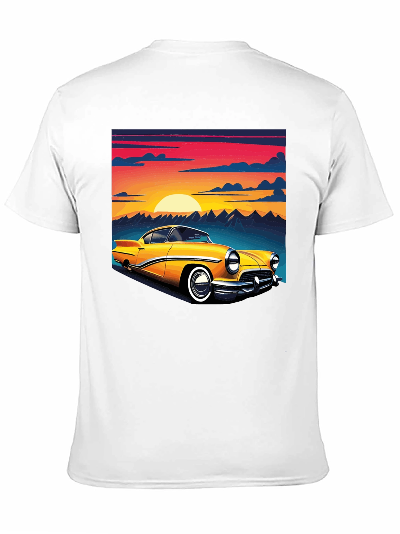 Retro Car Graphic Tee - Black