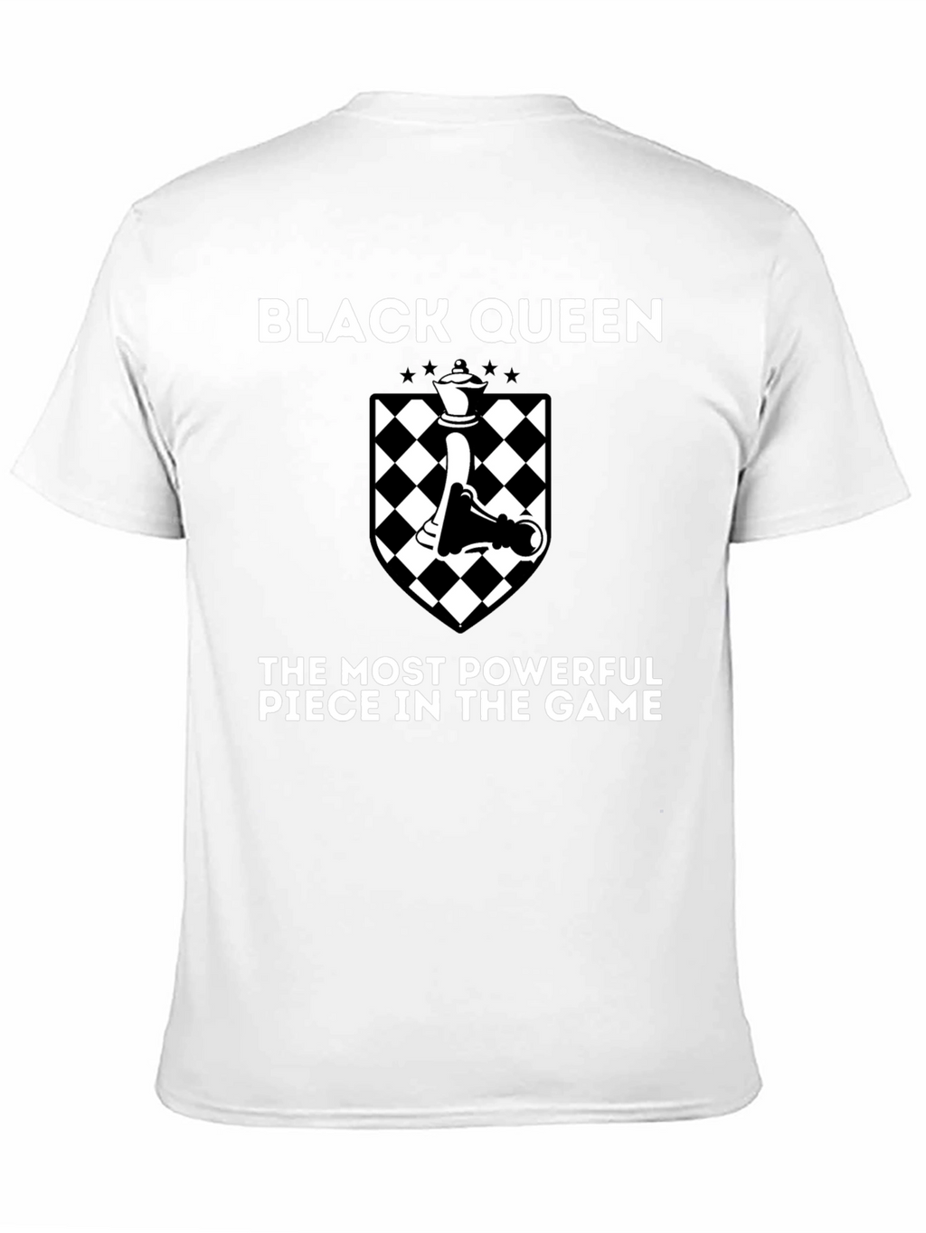 Black Queen Chess Piece Graphic T-Shirt