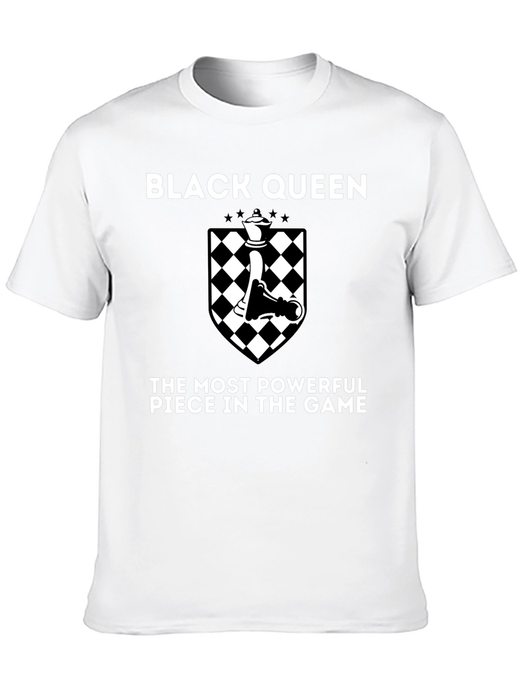 Black Queen Chess Piece Graphic T-Shirt