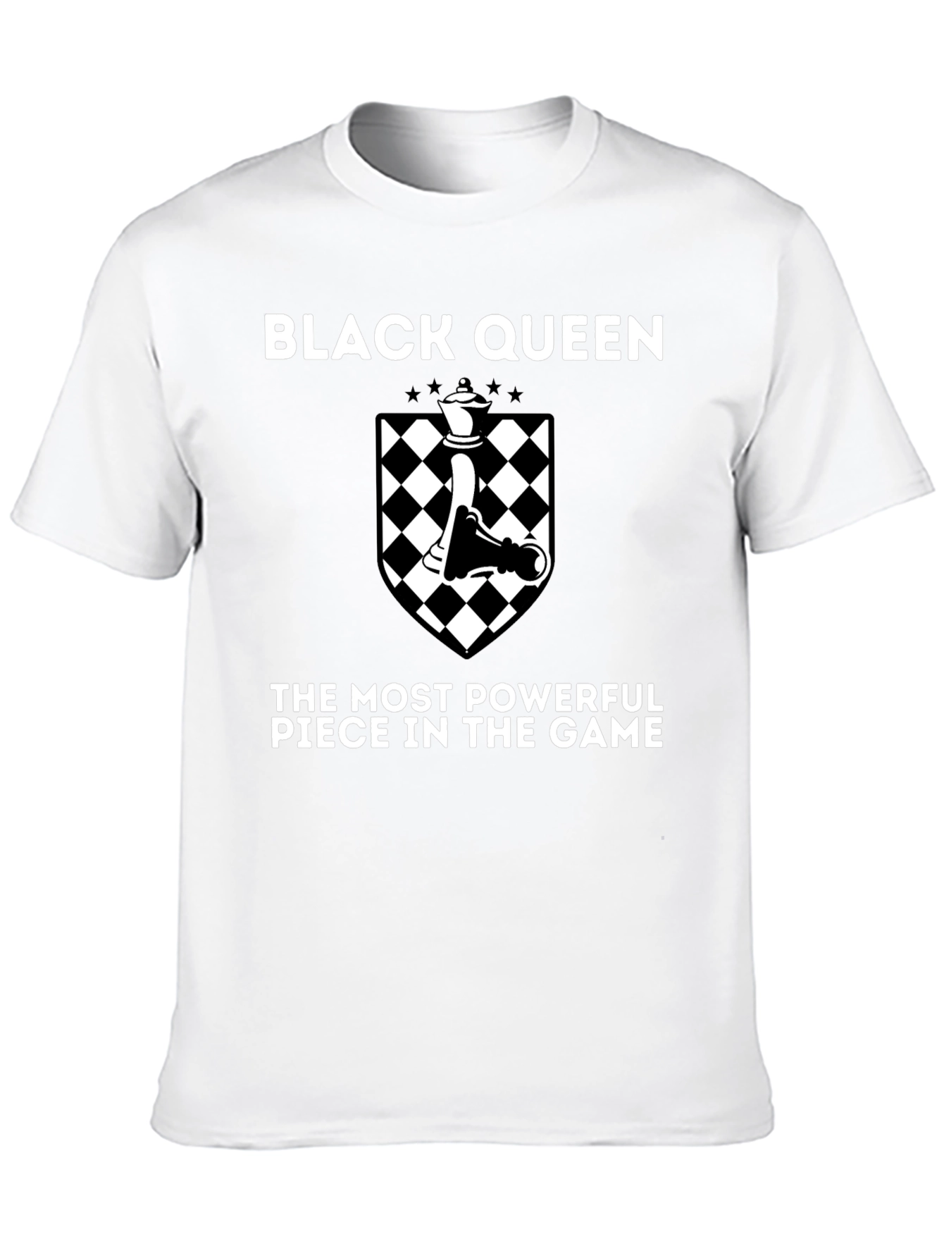 Black Queen Chess Piece Graphic T-Shirt