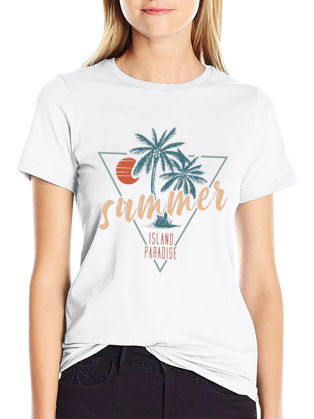 Summer Island Paradise Graphic T-Shirt