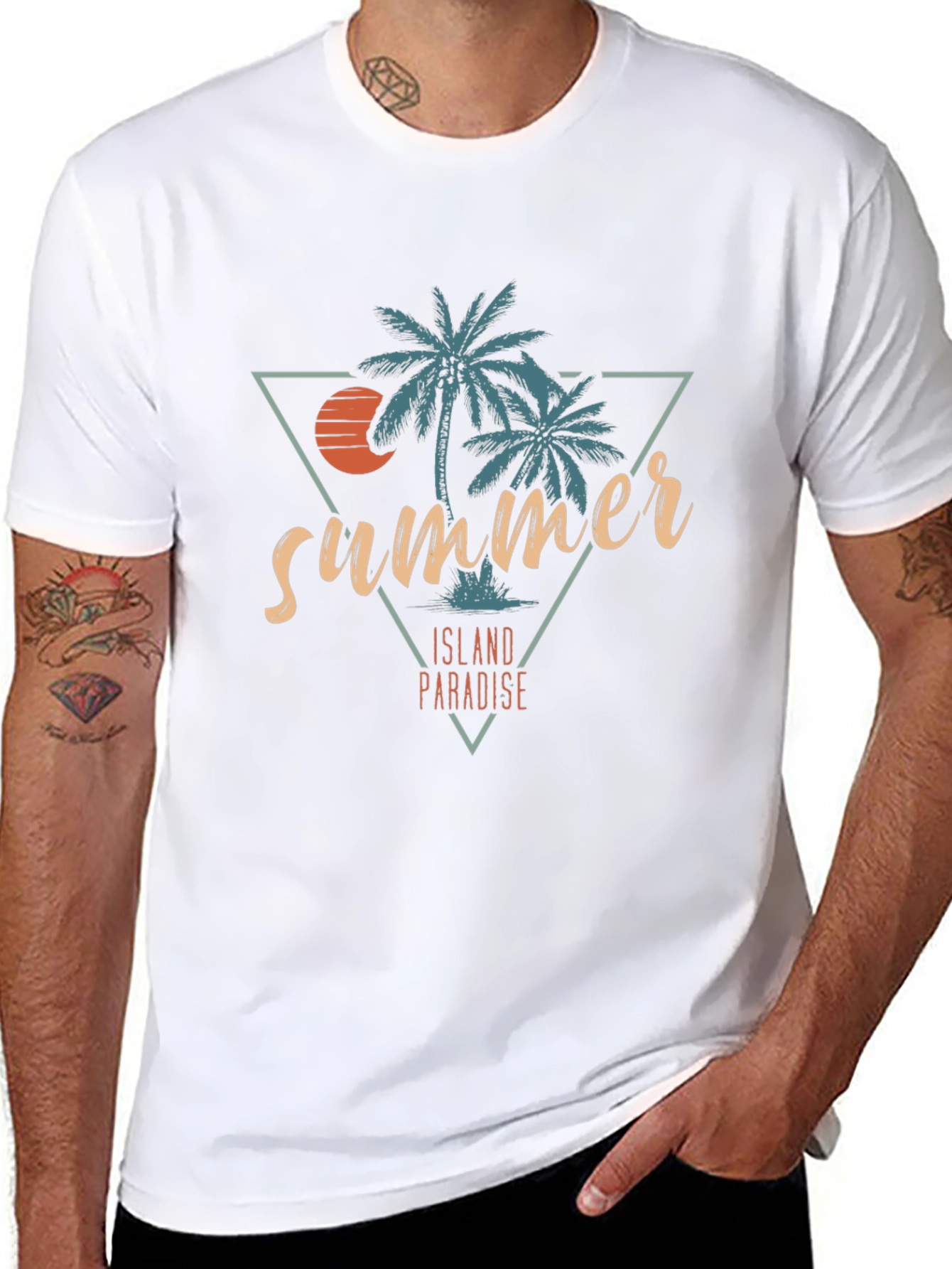 Summer Island Paradise Graphic T-Shirt