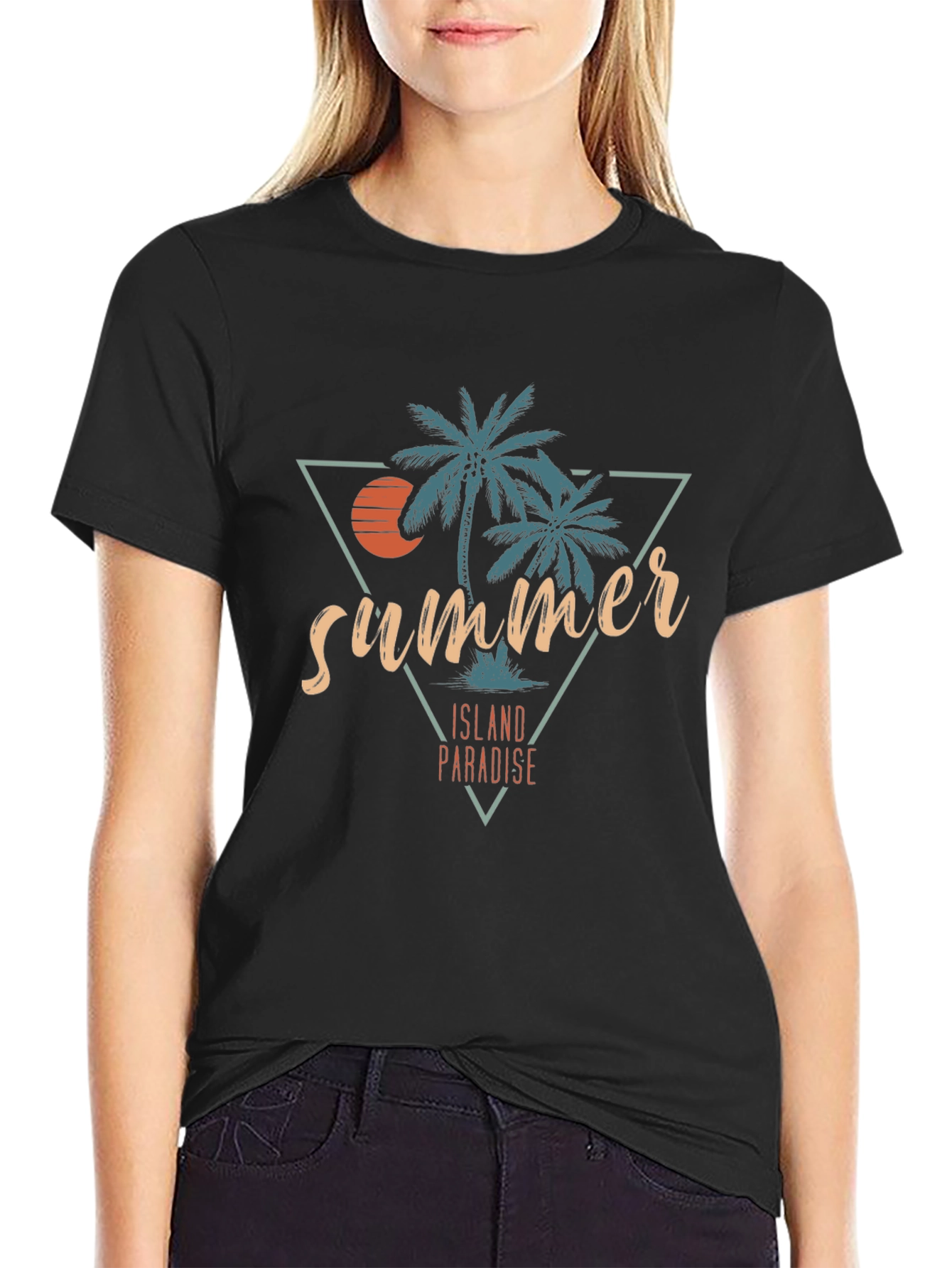 Summer Island Paradise Graphic T-Shirt