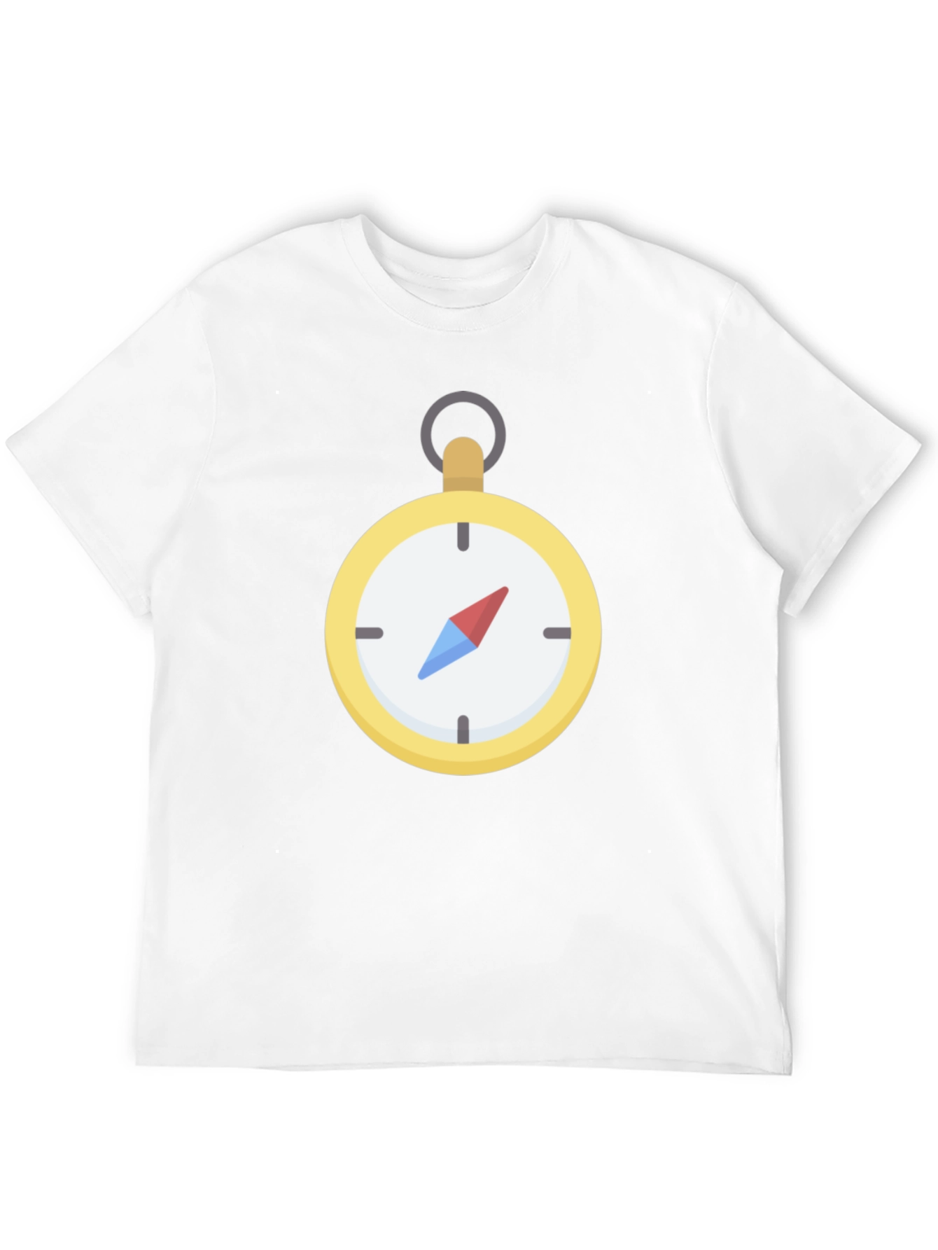 Compass Graphic T-Shirt - Black Crew Neck Tee